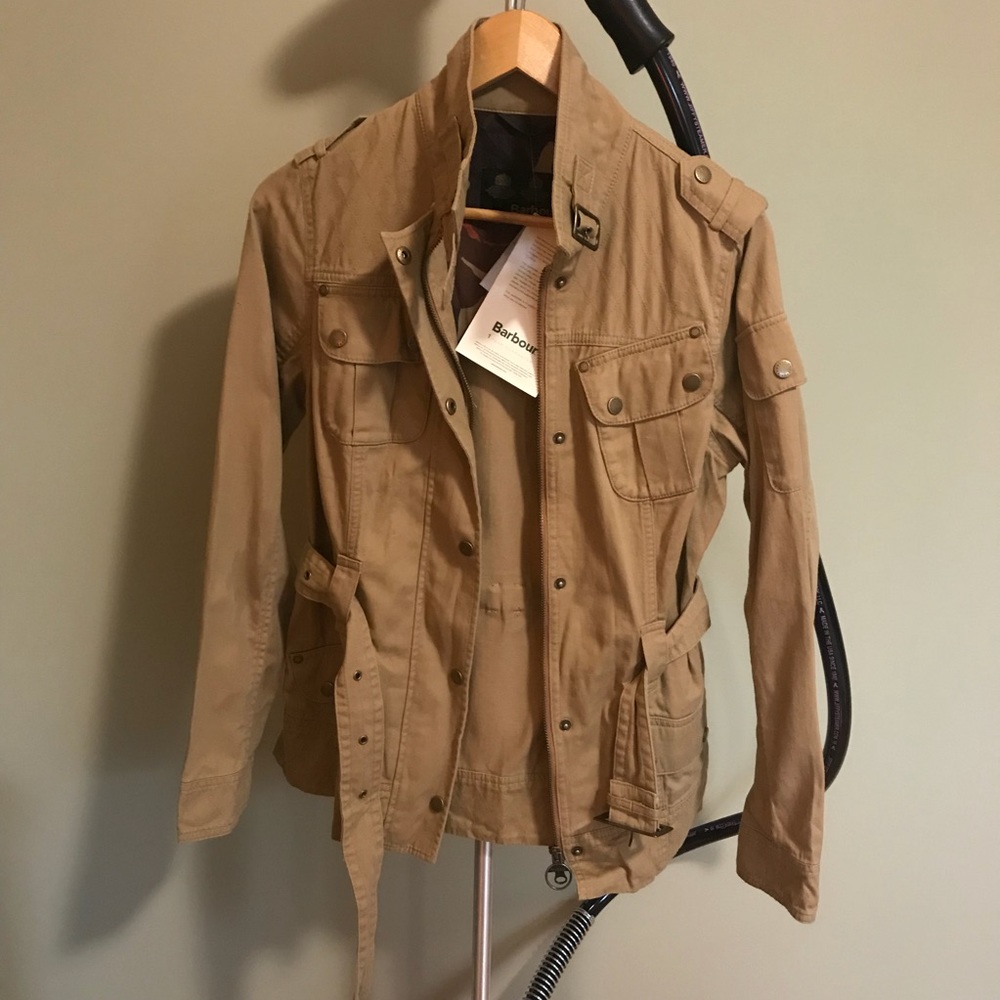 Super Chic Barbour Belted Safari Jacket